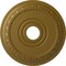 Ekena Millwork Munich Ceiling Medallion (Fits Canopies up to 5 5/8"), Hand-Painted Gold, 17 1/2"OD x 3 5/8"ID x 1"P CM17MUGLS - alternate 1